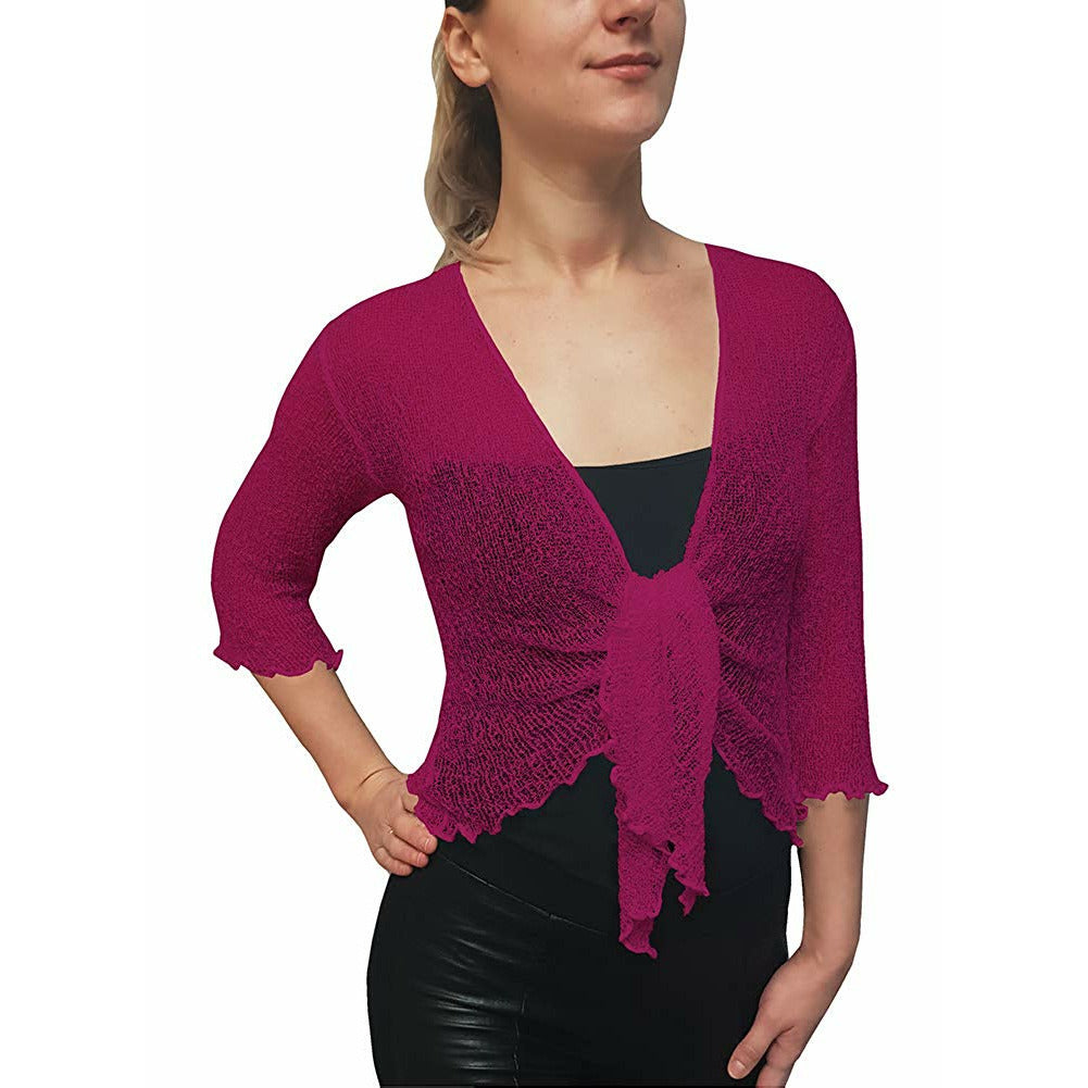 Raspberry sale bolero jacket