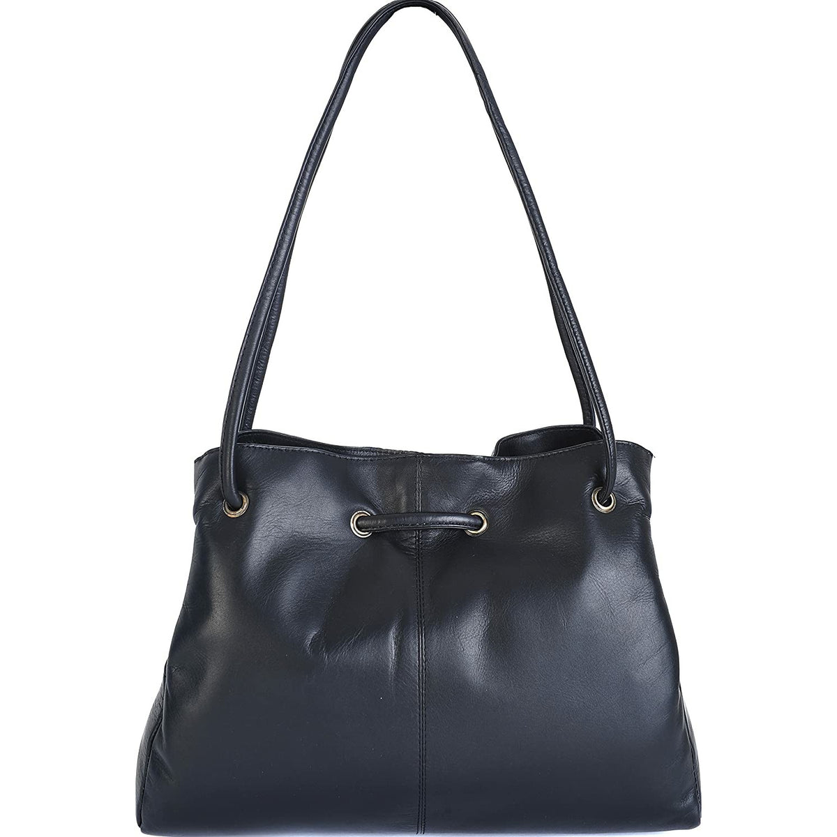 Gigi black leather online bag