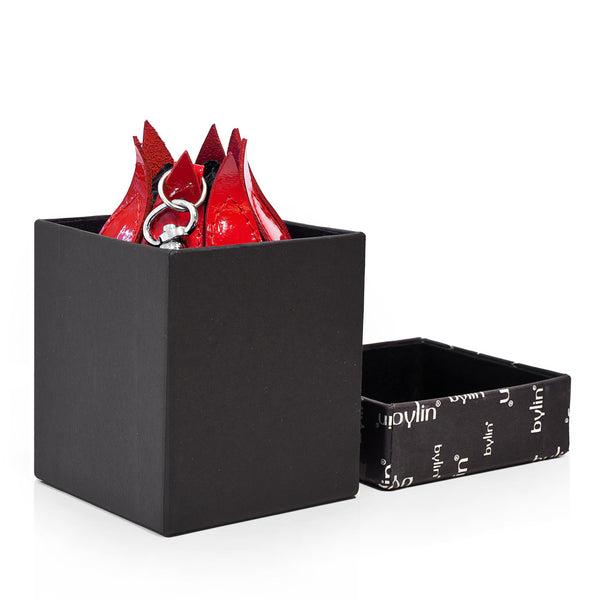 By-Lin Tulip Key ring - Red and Black