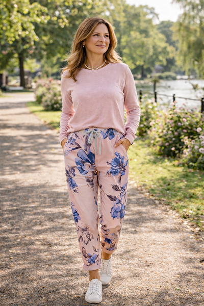 Floral Print Magic Trousers - Pink
