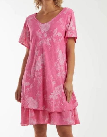 Double-Layer Sun Dress - Pink