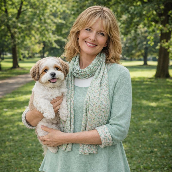 Knitted Layer Top with Scarf -  Mint
