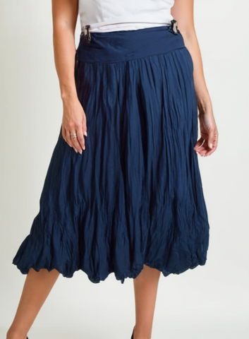 Plain Cotton Skirt - Teal