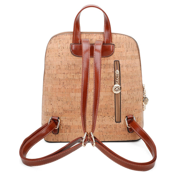 Cork Backpack with Coloured Tiles