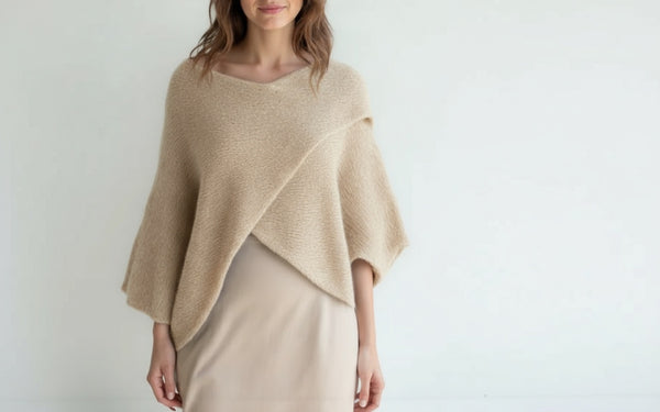 Cross Over Knit - Beige