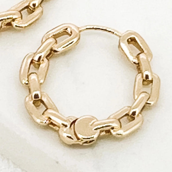 Envy - Gold Chain Link Earrings