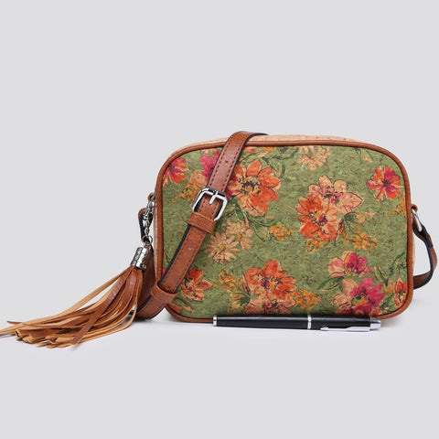 Cork X-Body Camera Bag - Flowers