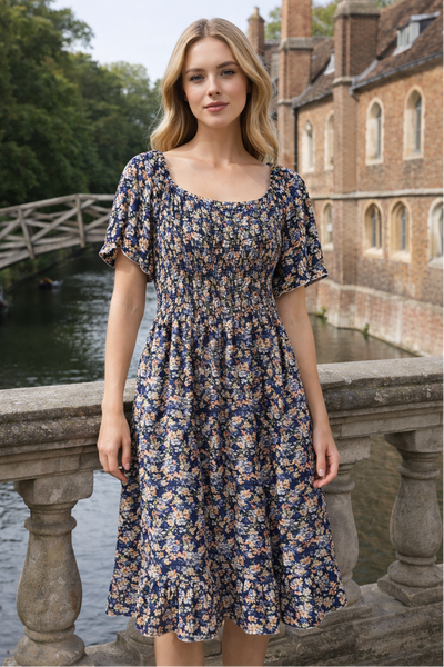 Emily Dress - Navy