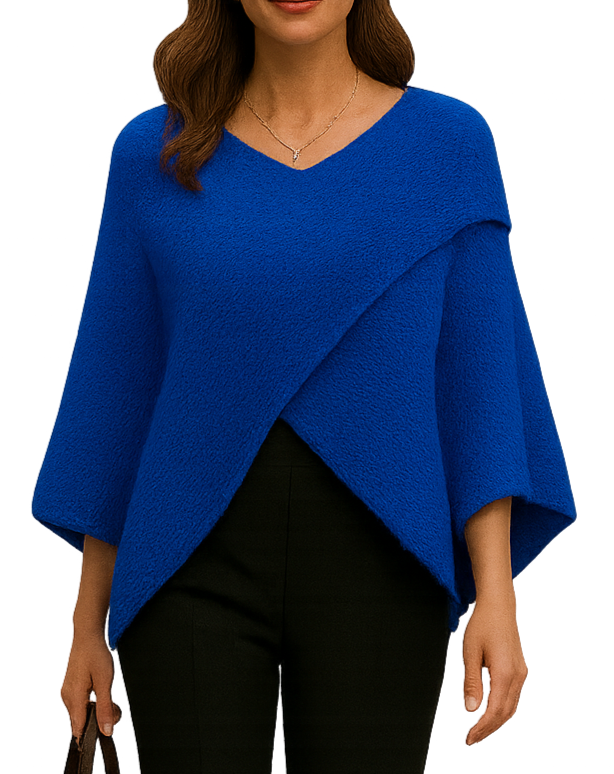 Cross Over Knit - Royal Blue
