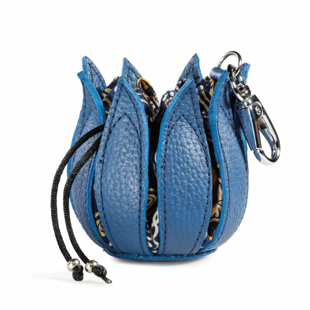 By-Lin Tulip Key ring - Blue Dubai Batik