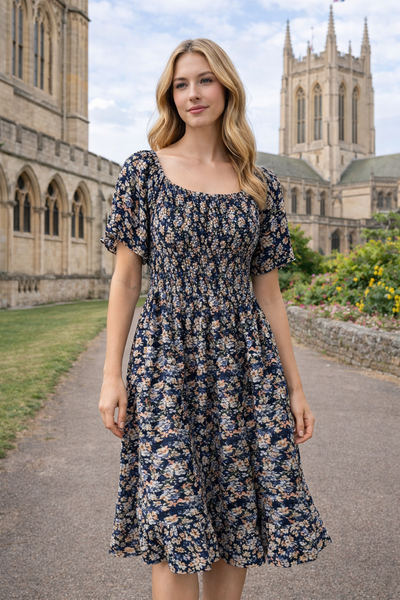 Emily Dress - Navy