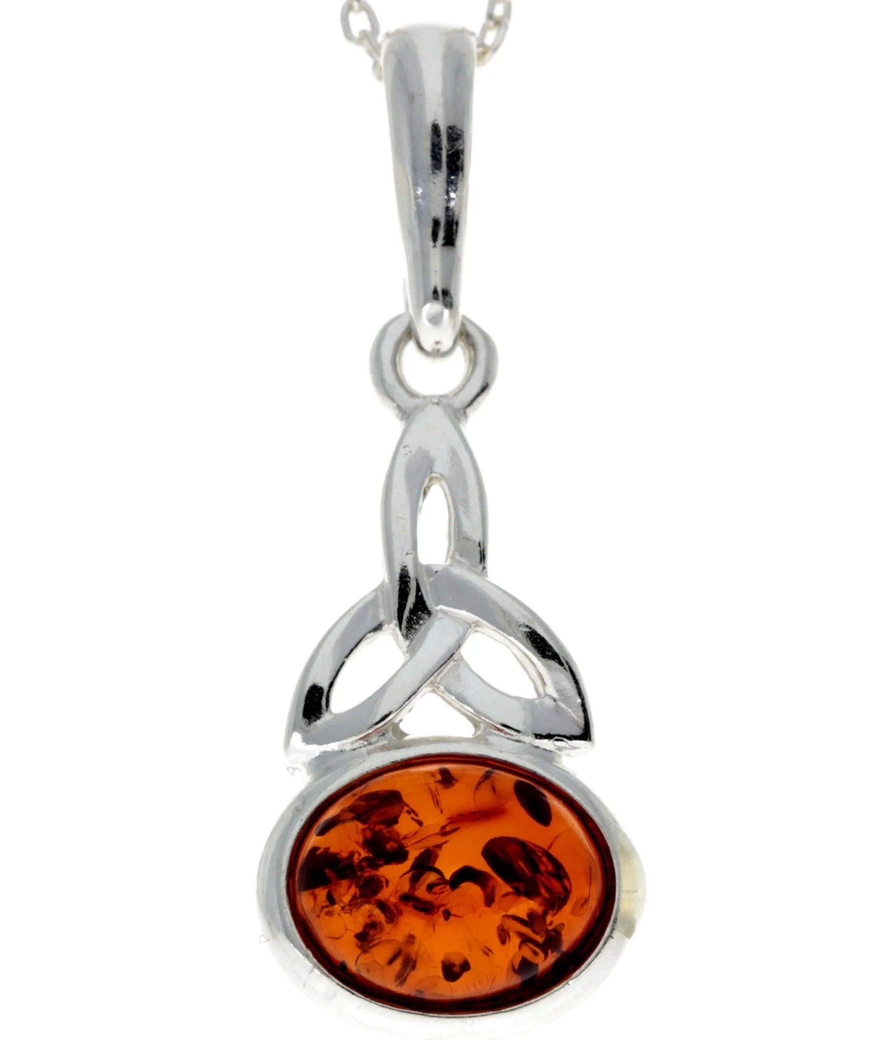 Amber 925 Celtic Pendant