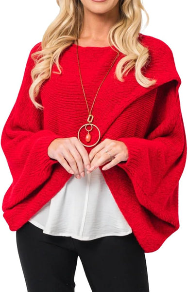 Cross Over Knit - Red