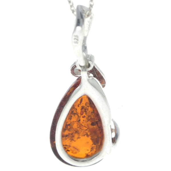 Amber 925 Silver Classic Pendant