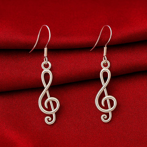 Musical Note Design Earrings