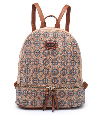 Cork Backpack - Turquoise