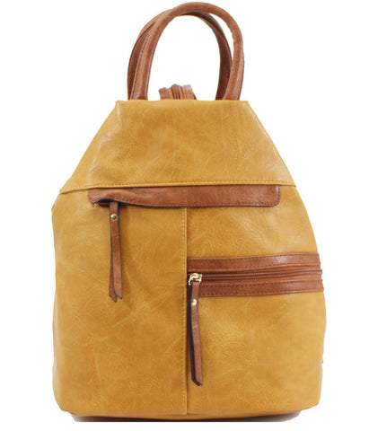 Backpack Handbag - Yellow