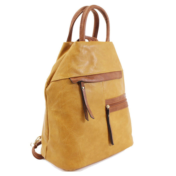 Backpack Handbag - Yellow