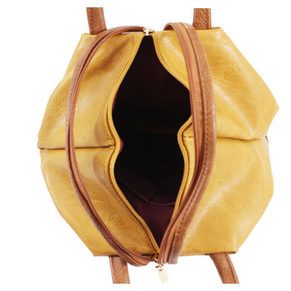 Backpack Handbag - Yellow