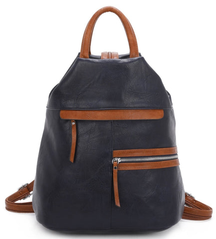 Backpack Handbag - Navy