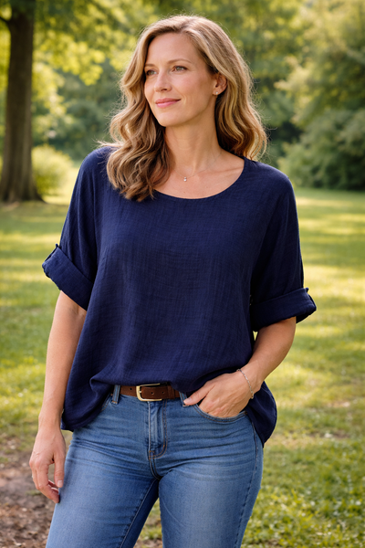 Cotton Top - Navy