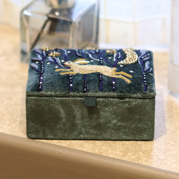 Lavenham Leaping Hare Trinket Box