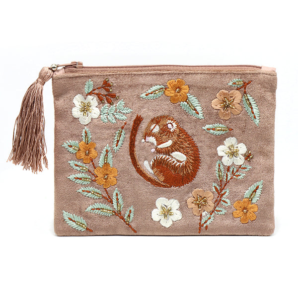 Sleeping Dormouse Make-Up Purse