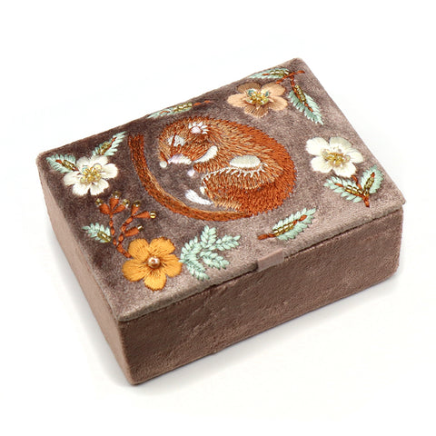 Sleeping Dormouse Trinket Box