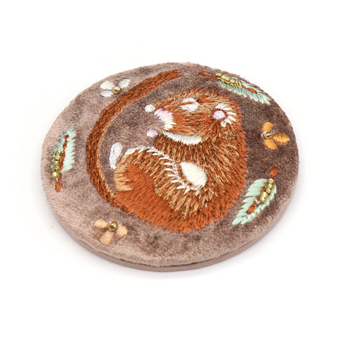Sleeping Dormouse Pocket Mirror