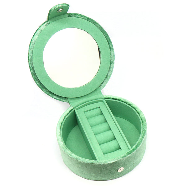 Floral Badger Round Jewellery Box
