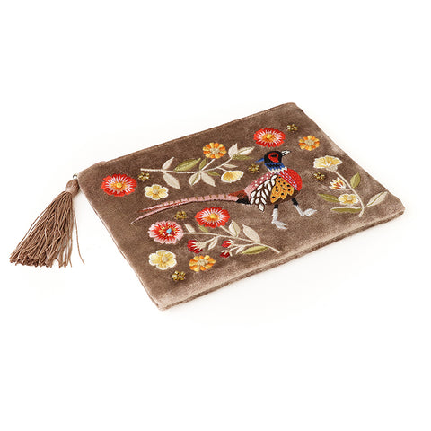 Pheasant  Make-Up Purse