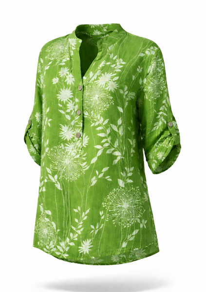 Dandelion Printed Top - Green