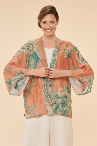Floral Jungle Kimono Jacket in Petal
