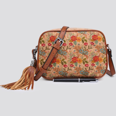 Cork X-Body Camera Bag - Poppies