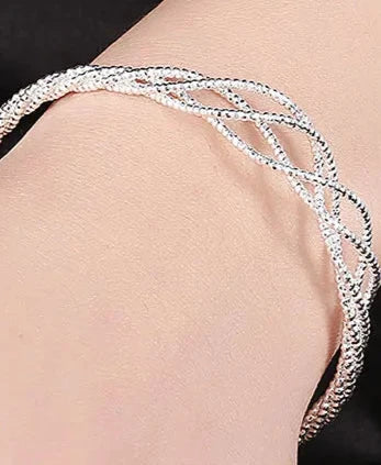 Swirl Silver Bracelet