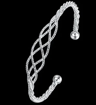 Swirl Silver Bracelet