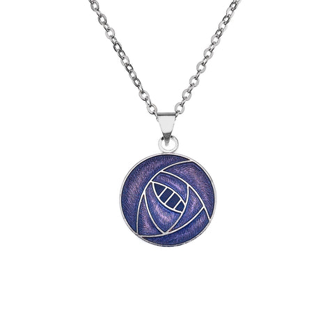 Rennie Mackintosh Rose Necklace - Purple