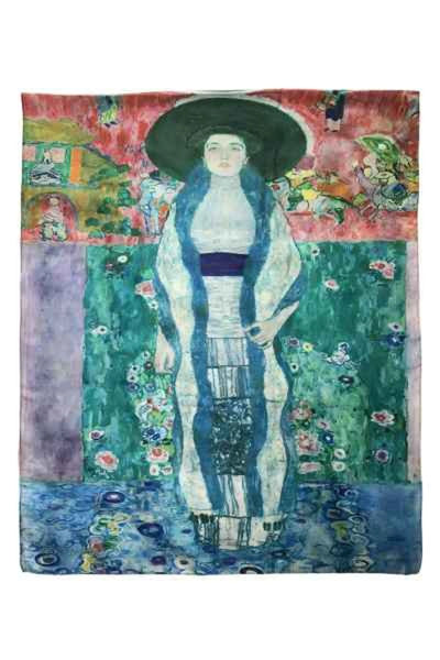 Klimt Expressionism Portrait of Adele Painting Print Art Silk Scarf