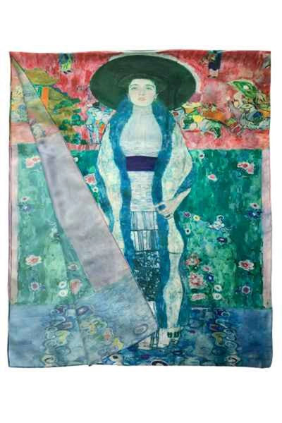 Klimt Expressionism Portrait of Adele Painting Print Art Silk Scarf