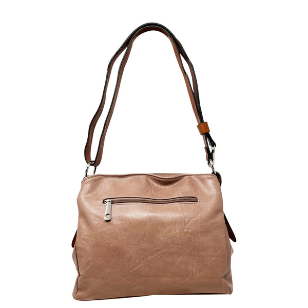 Shoulder Cross Body Bag - Beige/Brown