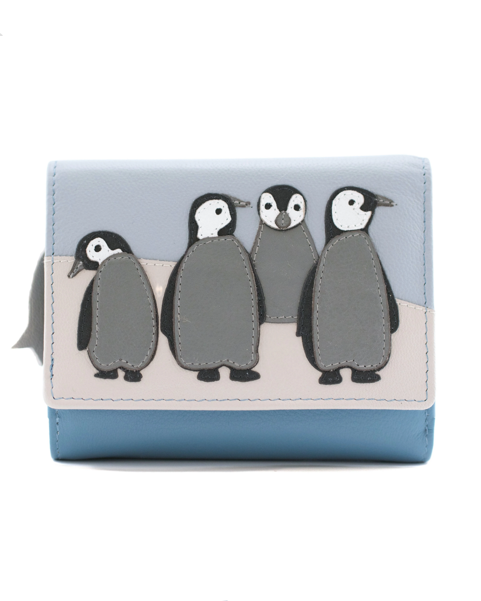 Penguin Tri Fold Purse - Mala Leather