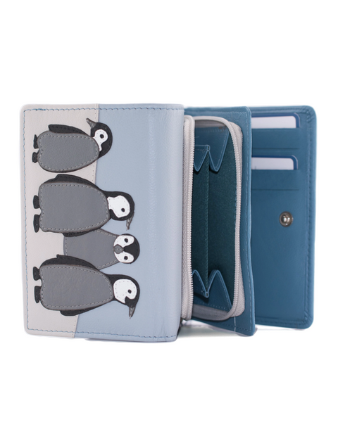 Penguin Tri Fold Purse - Mala Leather