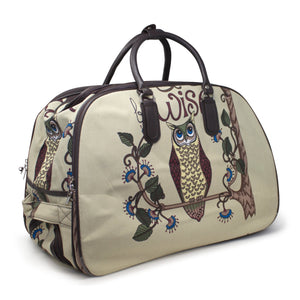 Tapestry Trolley/Travel Bag - Owl