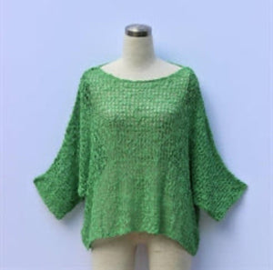 Popcorn Top - Jade Green