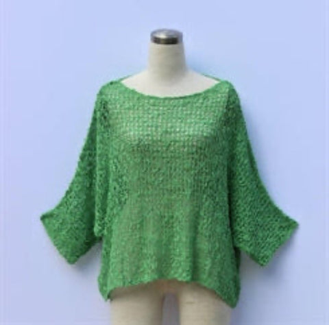Popcorn Top - Jade Green