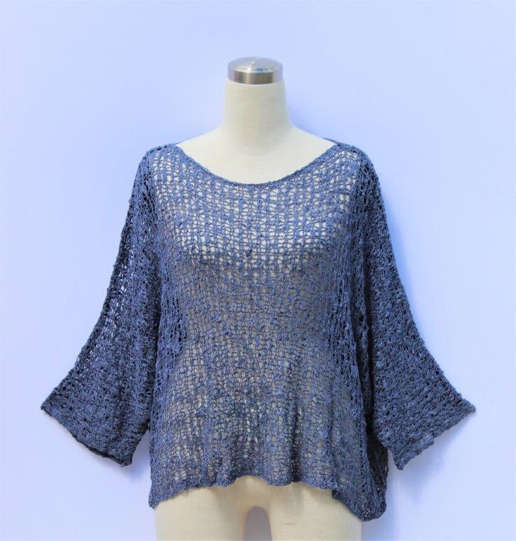 Popcorn Top - Navy