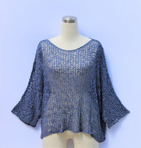 Popcorn Top - Navy