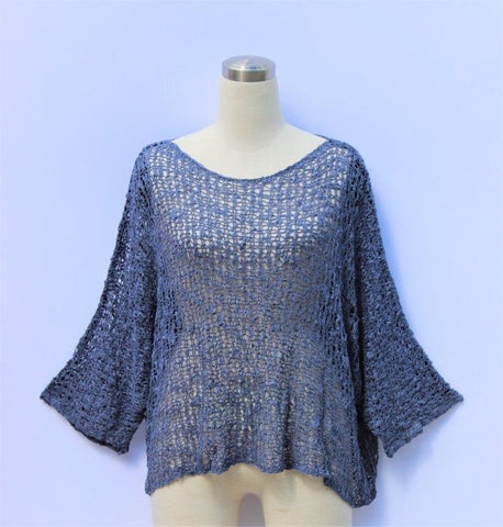 Popcorn Top - Navy