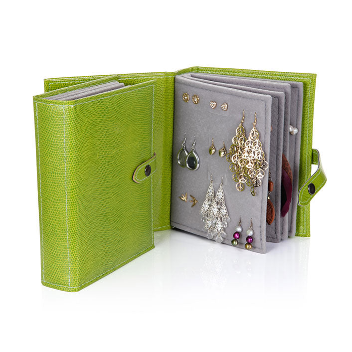 Little Book of Earrings - Lime Green