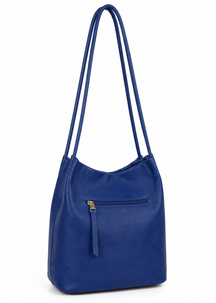 Slouch Shoulder  Bag -  Blue
